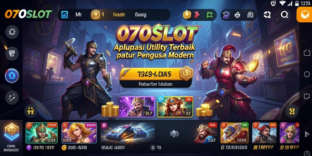 Tampilan antarmuka 070SLOT yang sederhana dan efektif.