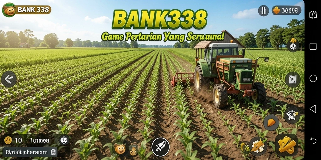 Screenshot gameplay BANK338 menampilkan aktivitas bertani yang seru dan interaktif.