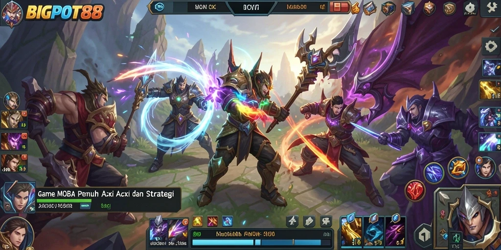 Tampilan menarik dari gameplay seru BIGPOT88.