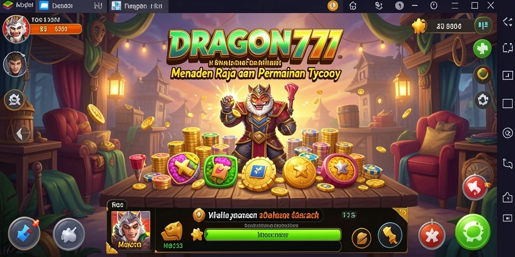 Gameplay Tycoon menampilkan manajemen bisnis yang mendebarkan.