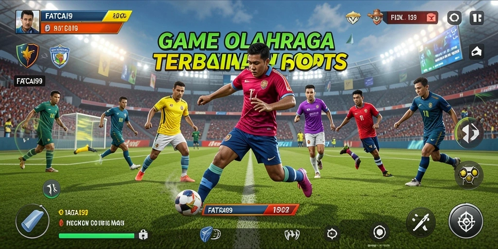 Tampilan gameplay FATCAI99 yang menegangkan dalam pertandingan olahraga.