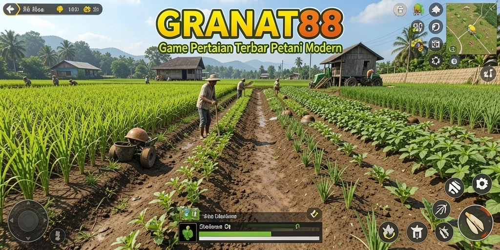 Tampilan gameplay GRANAT88 yang menarik dalam dunia pertanian.