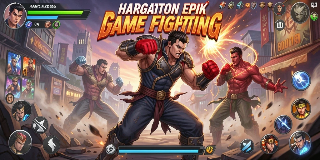 Tangkapan layar HARGATOTO menampilkan aksi pertarungan yang mendebarkan.