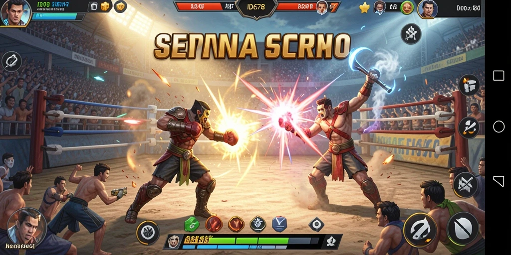 Tampilan gameplay seru di arena pertarungan ID678.