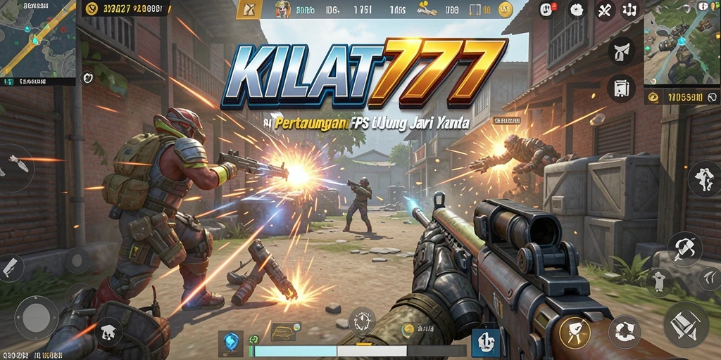 Screenshot gameplay KILAT777 menampilkan aksi tembak-menembak yang mendebarkan.