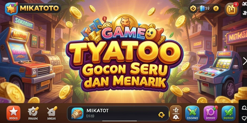 Tampilan screenshot utama MIKATOTO yang menunjukkan gameplay Tycoon yang menarik.
