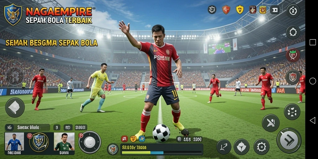 Tampilan gameplay yang mendebarkan di NAGAEMPIRE.