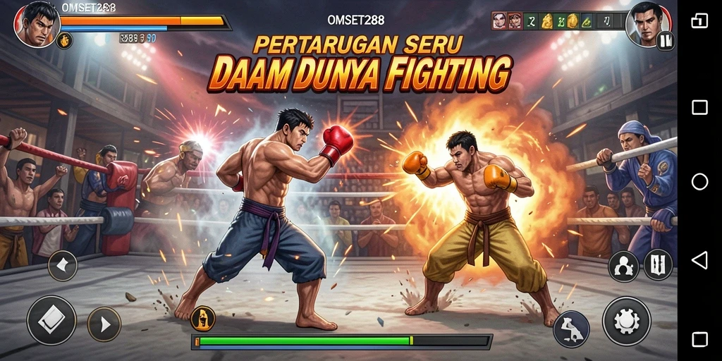 Tampilan gameplay seru dan mendebarkan dari OMSET288.
