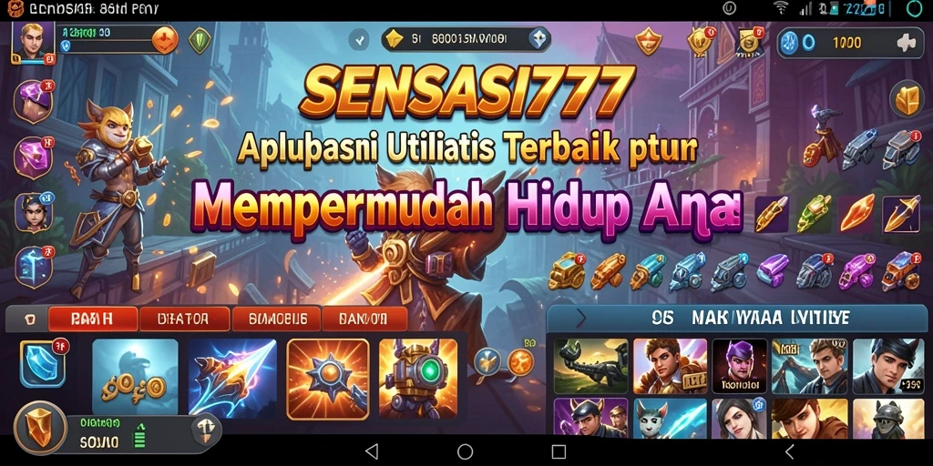Screenshot dari SENSASI777 dengan antarmuka aplikasi yang mudah digunakan.