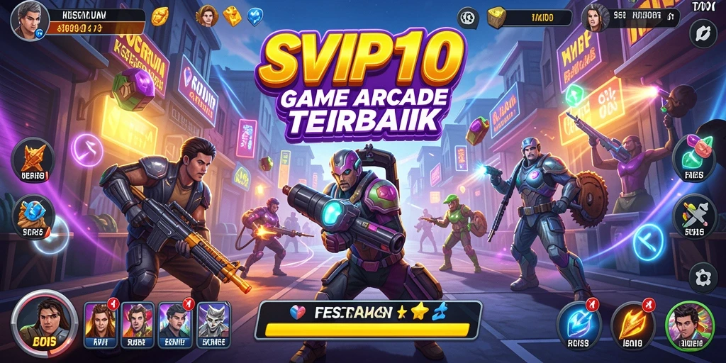 Screenshot SVIP10 yang menampilkan gameplay Arcade yang seru dan menarik.