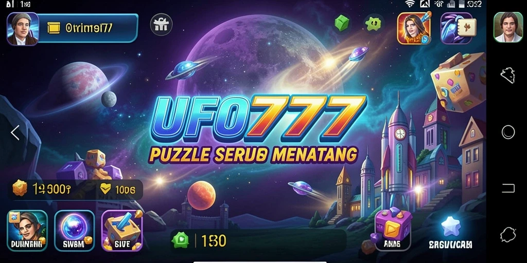 Tampilan screenshot dari gameplay <strong>UFO777</strong> yang menampilkan level Puzzle yang menantang.